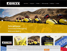 Tablet Screenshot of fortesportswear.nl